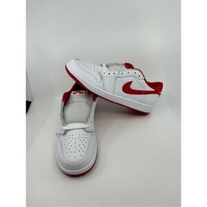 Air Jordan 1 Retro Low OG Men's Size 10 White Red Athletic Shoes CZ0790-161
